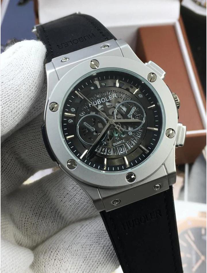 Hublr Watch with Master Lock And Date Working Premium Quality (Perfect Gift For Men)