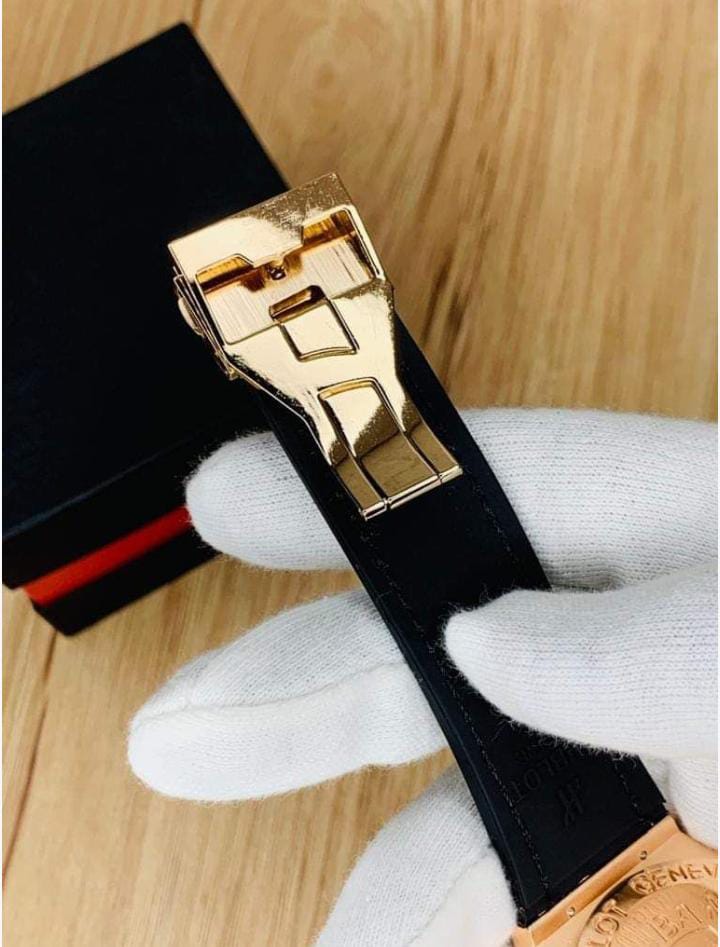 Hublr Watch with Master Lock And Date Working Premium Quality (Perfect Gift For Men)