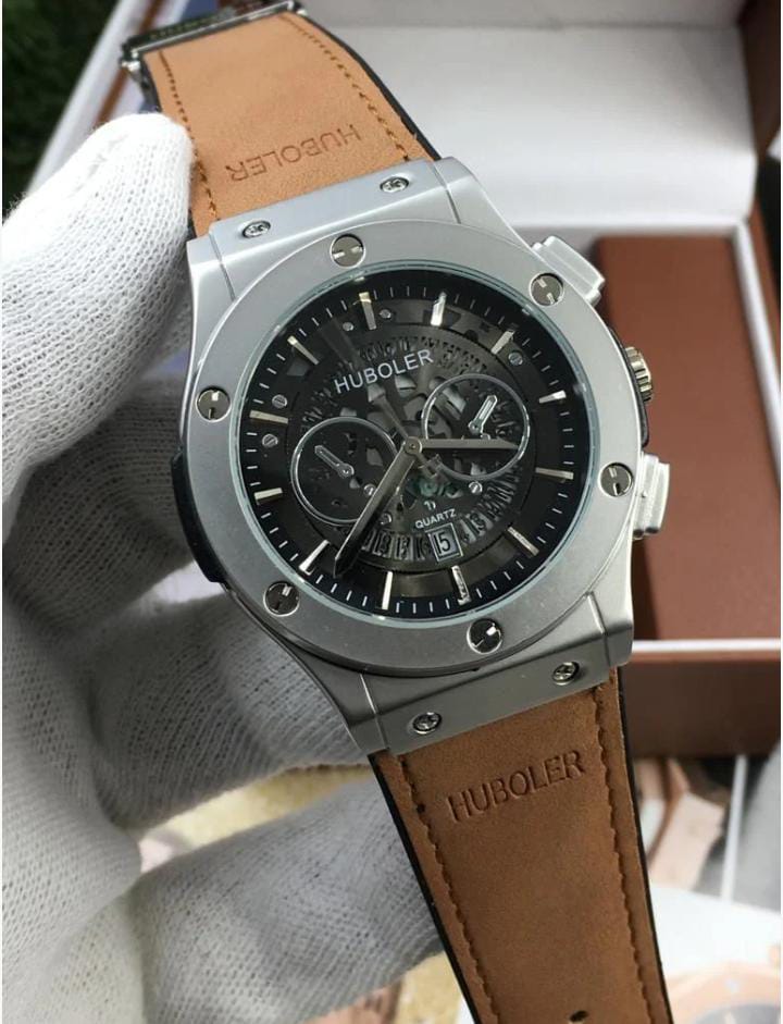 Hublr Watch with Master Lock And Date Working Premium Quality (Perfect Gift For Men)